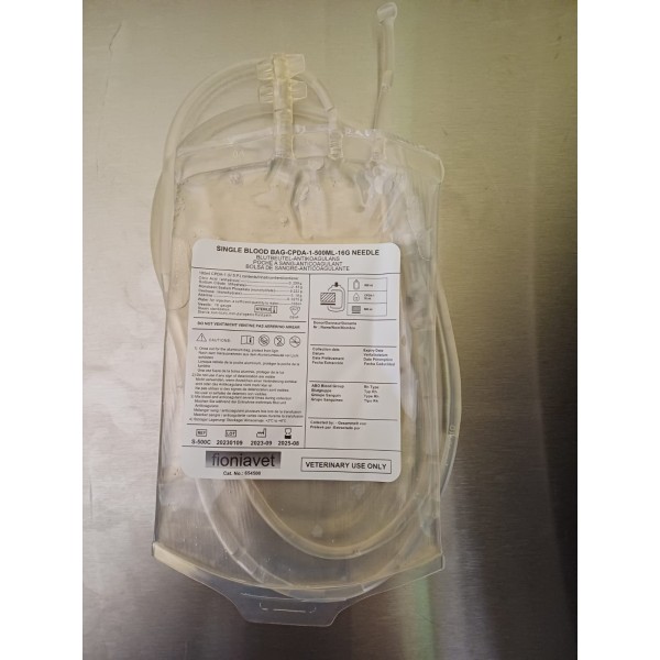 Bolsa para Sangre de 500 ml paquete con 5 unidades