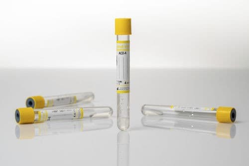Tubos para Bioquímica Tapa amarilla 4ml Paquete con 100 con gel separador y activador de coágulo